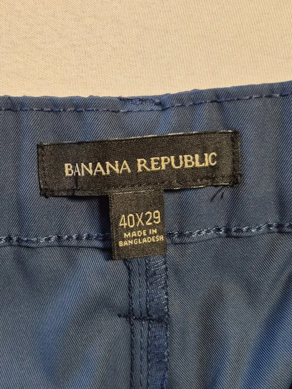 Banana Republic Commuter Pants Mens 40x29 Blue Stretch Tech Performance Pants
